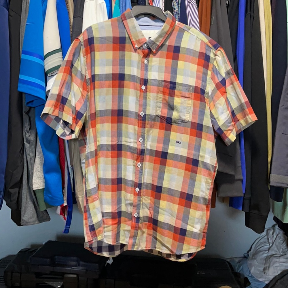 Men’s moods of Norway button down short sleeve XXL NWOT